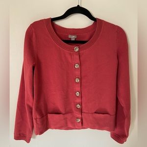 J. Jill coral button cardigan